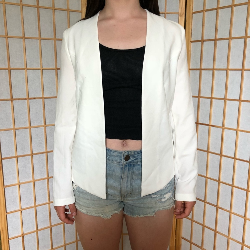 Forever 21 White Blazer Jacket
